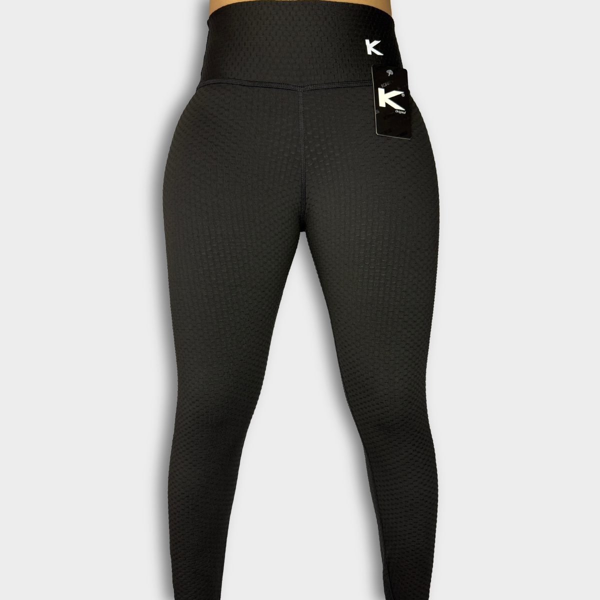 Leggins con textura negro