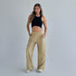 Pantalon cargo dorado