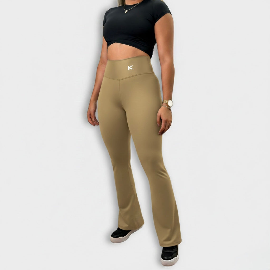 Leggins bota campana cafe