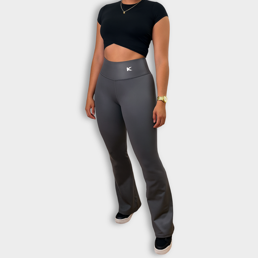 Leggins bota campana gris
