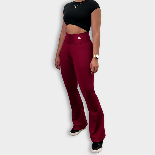 Leggins bota campana vino tinto