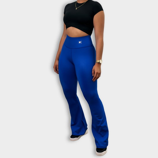 Leggins bota campana azul rey