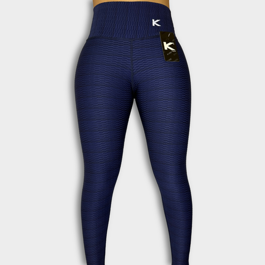Leggins con textura azul