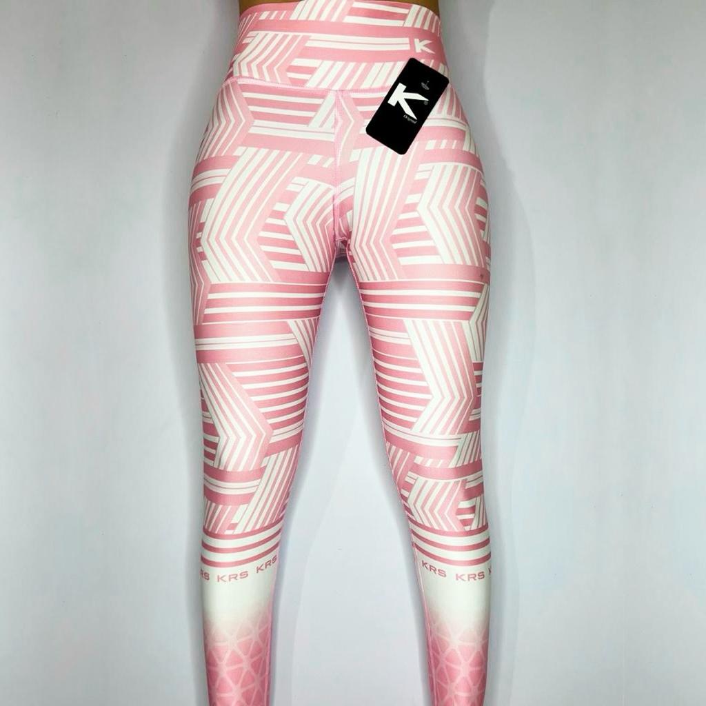 Leggins Pink and White